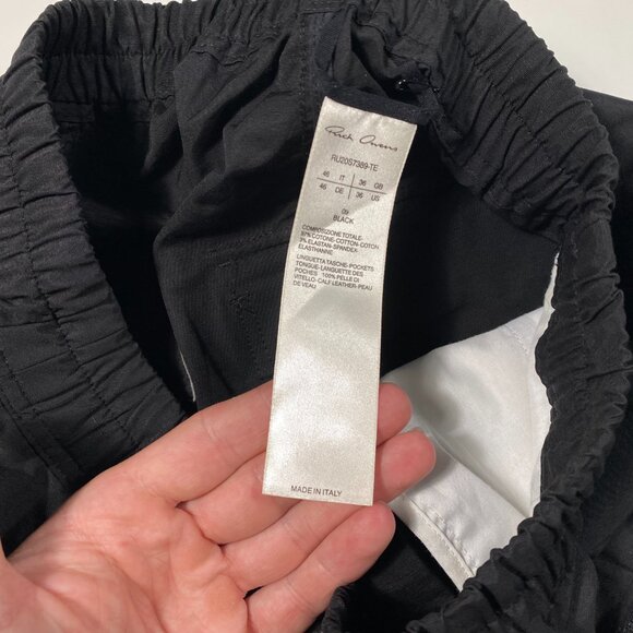 RU20S7389-TE Rick Owens SS20 Tecuatl Cargo Pods 09 Black size IT 46 - Picture 4 of 9